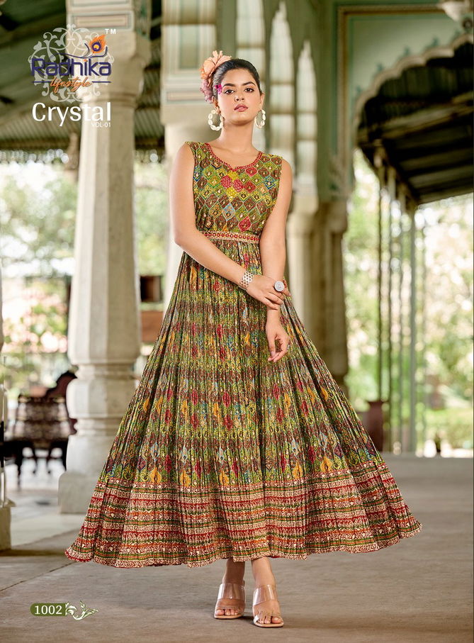 Crystal Vol 1 By Radhika Anarkali Kurtis Catalog